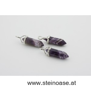 Anhänger Amethyst Chevron - Spitze